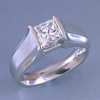 custom contemporary channel set princess diamond platinum engagement ring
