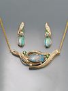 black opal doublets demantoid garnets and cut diamonds removable opal charms